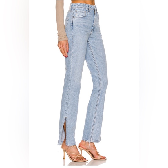 GRLFRND The Harlow high rise boot with slit hem in Blue Diamond size 25 - Picture 4 of 13